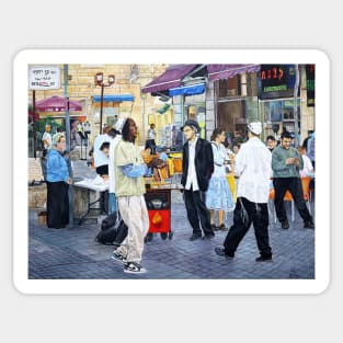 Ben Yehuda Street Jerusalem Sticker